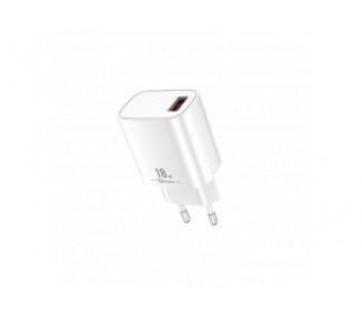 Cargador Qcharx Artemisia 3A 18W Puerto Usb Blanco