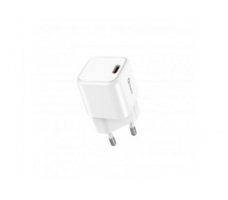 Cargador Mini Qcharx Hera 3A 20W Puerto Tipo C Blanco Adapta