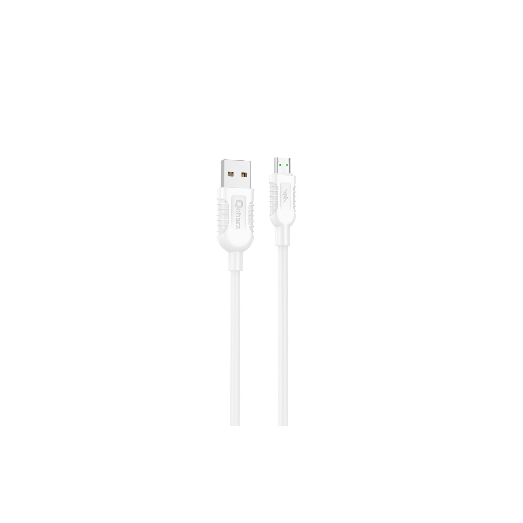 Cable Qcharx Athens Usb A Micro 3A - 1 M - Pvc Blanco