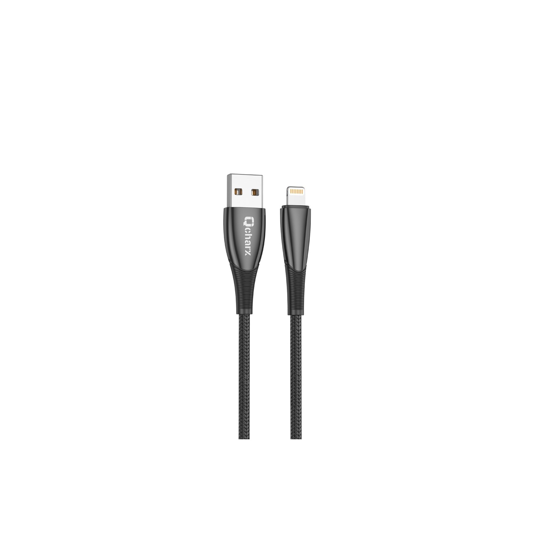 Cable Qcharx Berlin Usb A Lightning 3A - 1 M - Zinc Negro Co