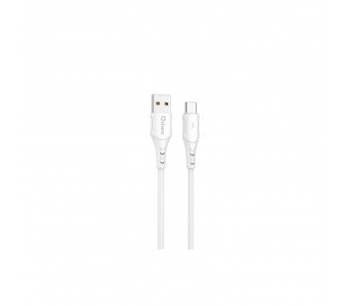 Cable Qcharx Lisbon Usb A Micro 24A - 1 M - Pvc Blanco