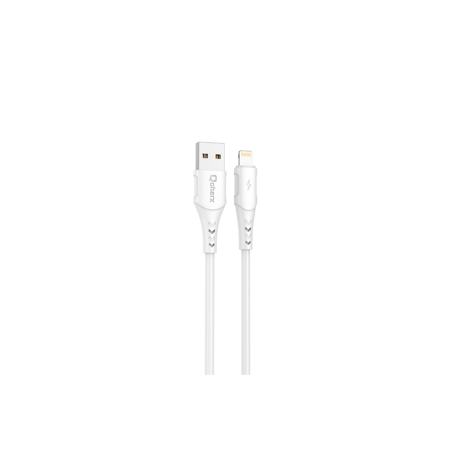 Cable Qcharx Lisbon Usb A Tipo C 3A - 1 M - Pvc Blanco