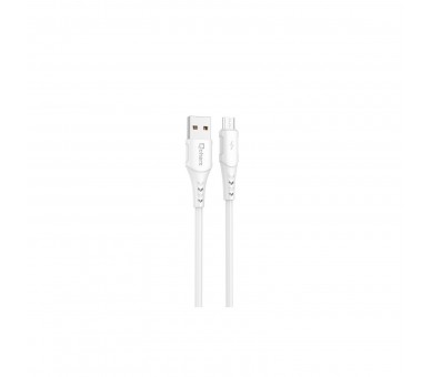 Cable Qcharx Lisbon Usb A Lightning 3A - 1 M - Pvc Blanco