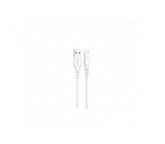 Cable Qcharx Lisbon Usb A Lightning 3A - 1 M - Pvc Blanco