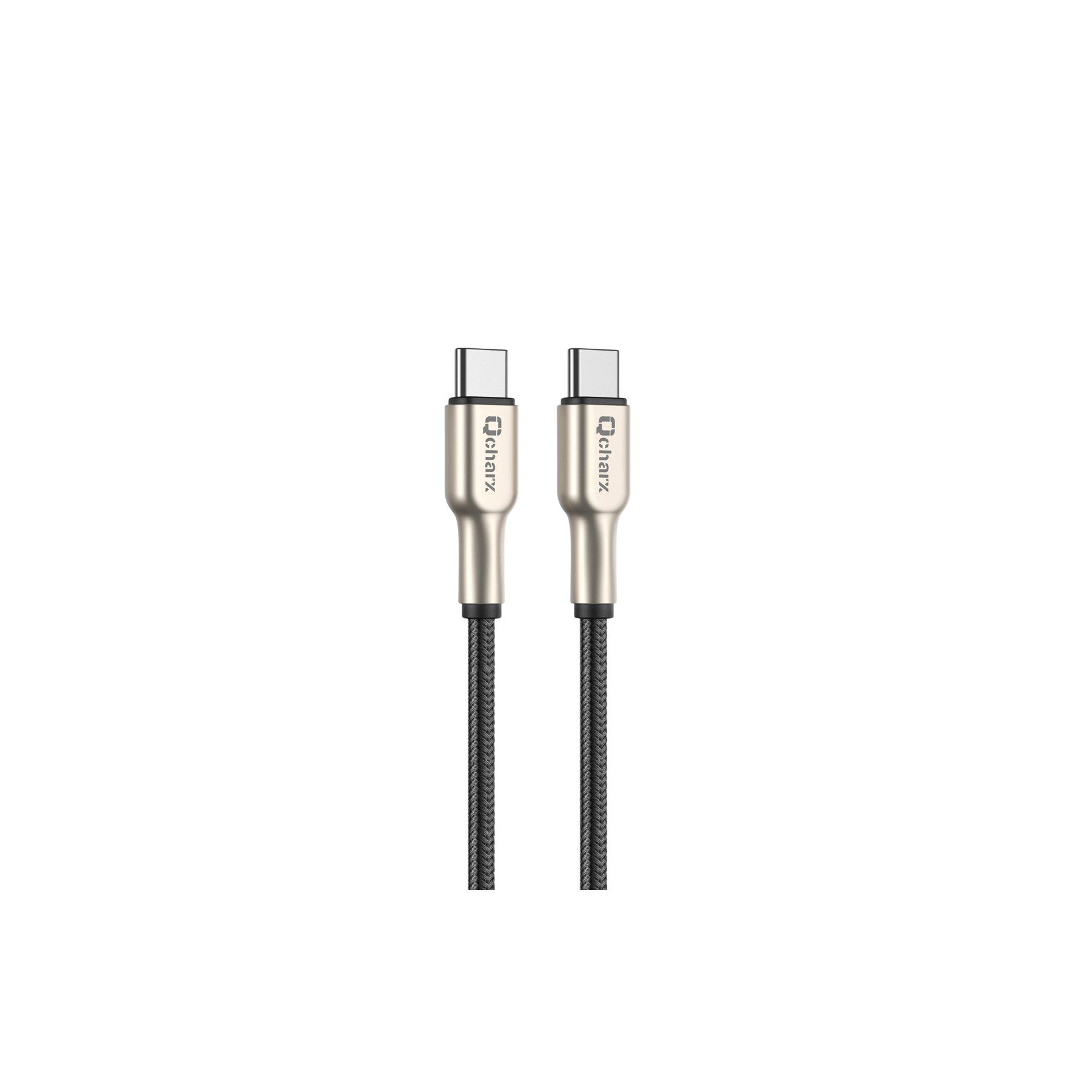 Cable Qcharx New York Tipo C A Tipo C 3A 20W - 1 M - Zinc Me