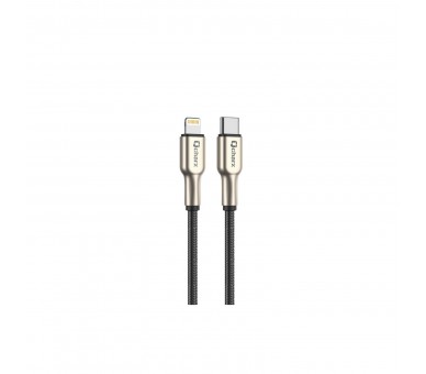 Cable Qcharx New York Tipo C A Lightning 3A - 1 M - Zinc Met