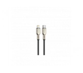 Cable Qcharx New York Tipo C A Lightning 3A - 1 M - Zinc Met