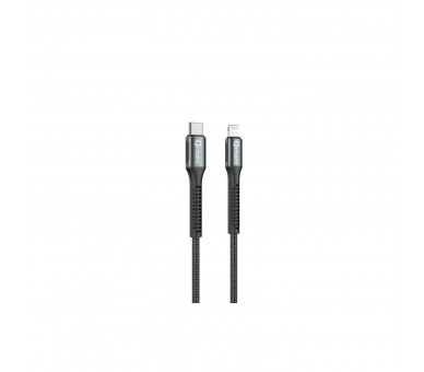 Cable Qcharx Prague Tipo C A Lightning 3A 20W - 1 M - Aleaci