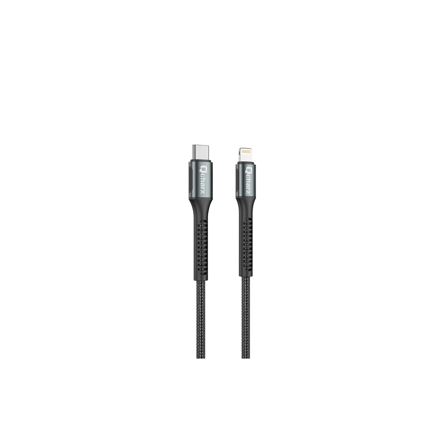 Cable Qcharx Prague Tipo C A Lightning 3A 20W - 1 M - Aleaci