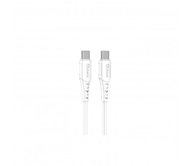 Cable Qcharx Sofia Tipo C A Tipo C 3A 60W - 1 M - Pvc Blanco