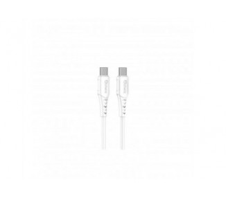 Cable Qcharx Sofia Tipo C A Tipo C 3A 60W - 1 M - Pvc Blanco