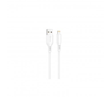 Cable Qcharx Tokyo Usb A Lightning 3A - 1 M - Silicona Blanc