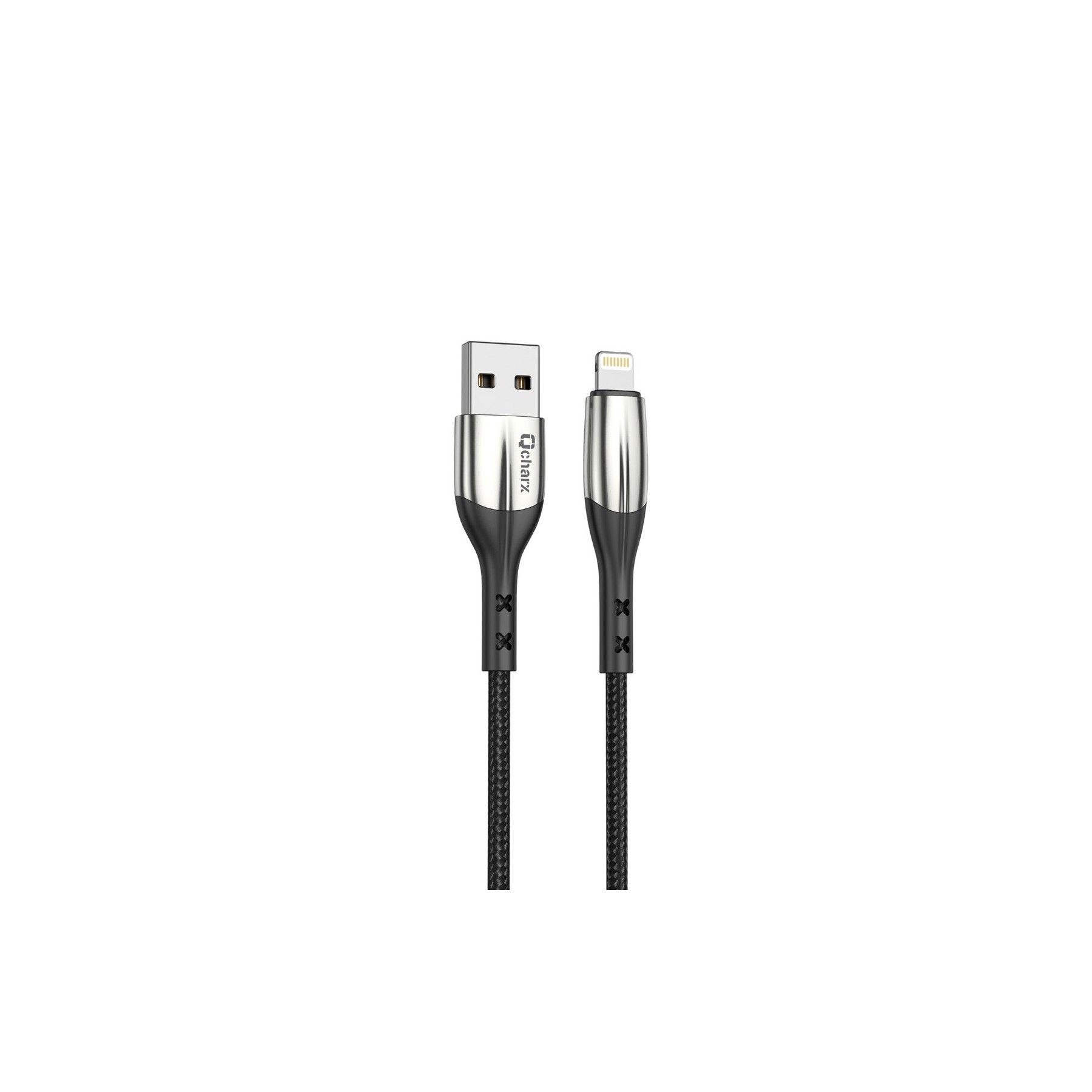 Cable Qcharx Toronto Usb A Lightning 3A - 1 M - Zinc Negro C