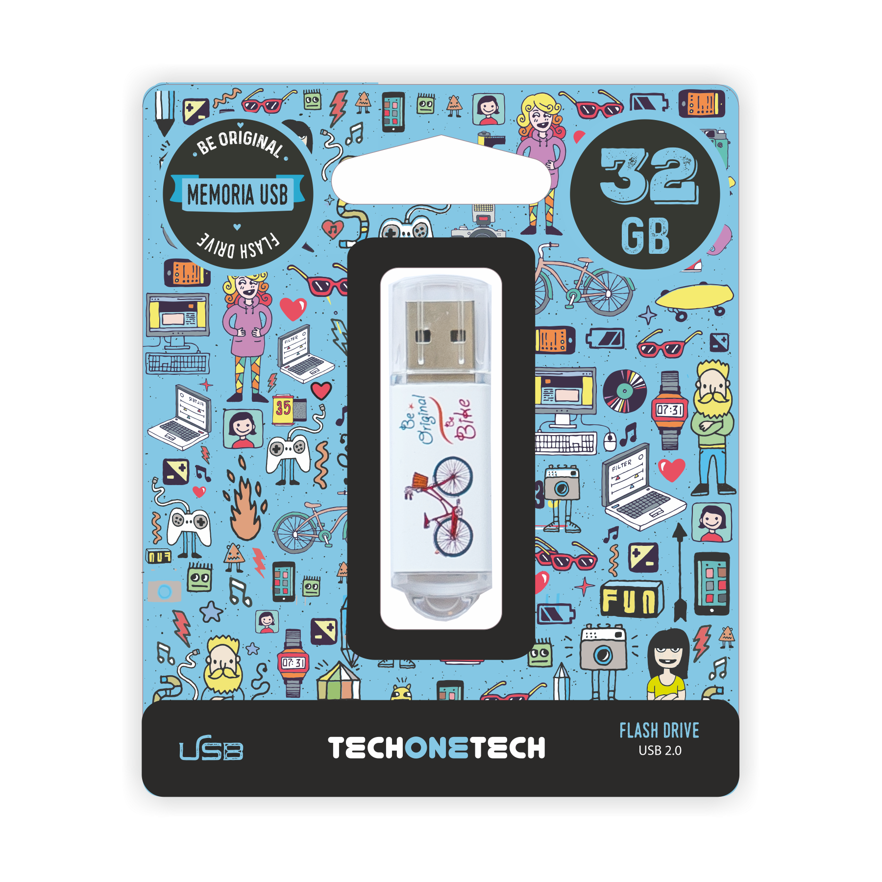 Pendrive 32Gb Tech One Tech Be Bike