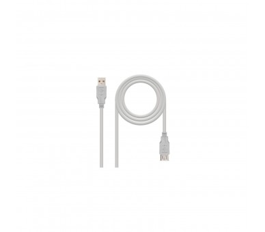 Cable Alargador Usb 2.0 Nanocable 10.01.203/ Usb Macho - Usb