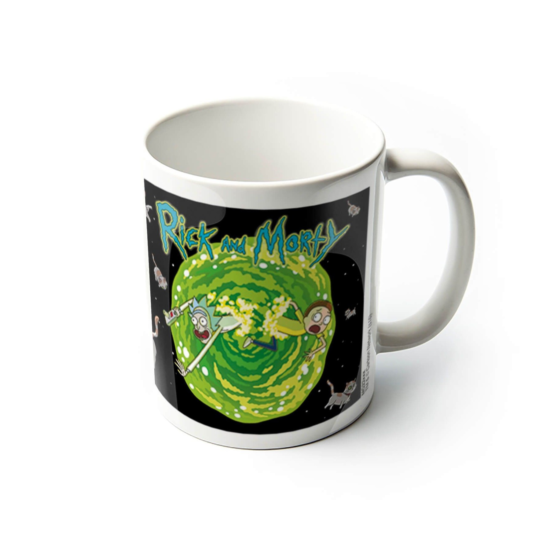 Taza Rick & Morty 320 Ml Floating Cat