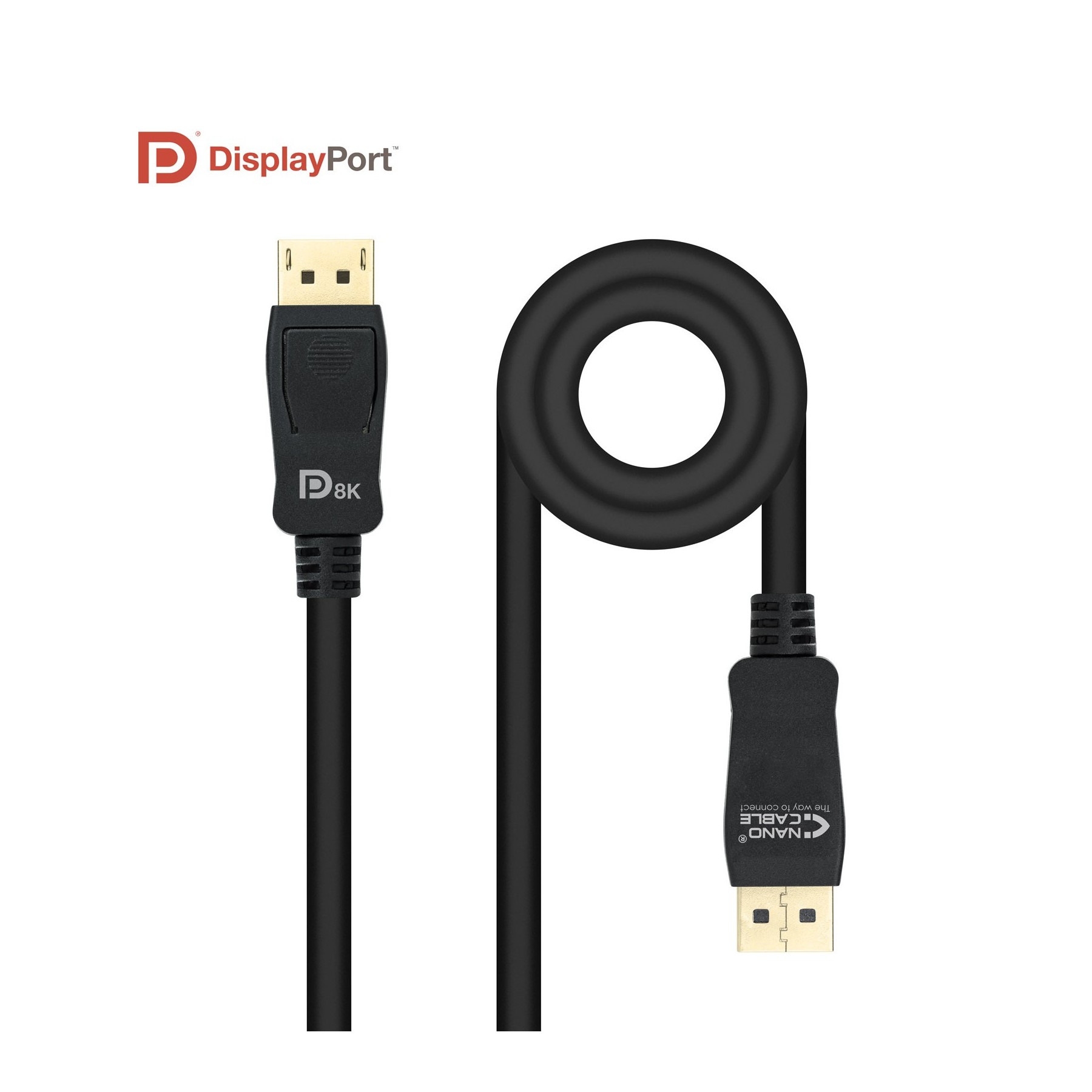 Cable Displayport 1.4 8K Nanocable 10.15.2502/ Displayport M