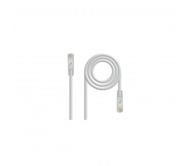 Cable De Red Rj45 Utp Nanocable 10.20.1815 Cat.6A/ 15M/ Gris