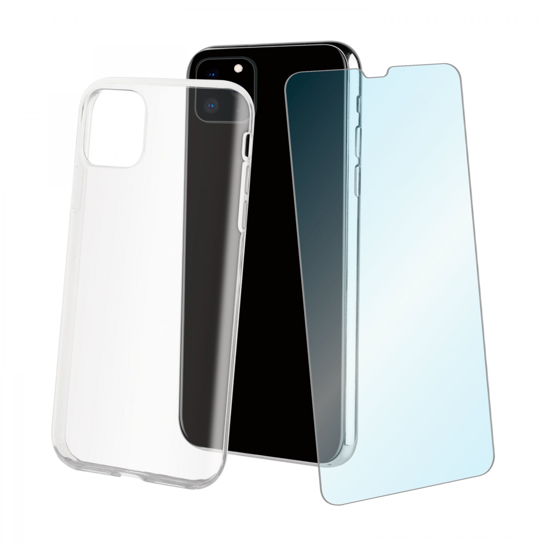 Muvit Pack Apple Iphone 6,5 2019 Carcasa Cristal Transpar