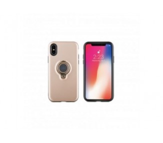 Muvit Carcasa Ring Magnetica Apple Iphone Xs/X Rosa Oro