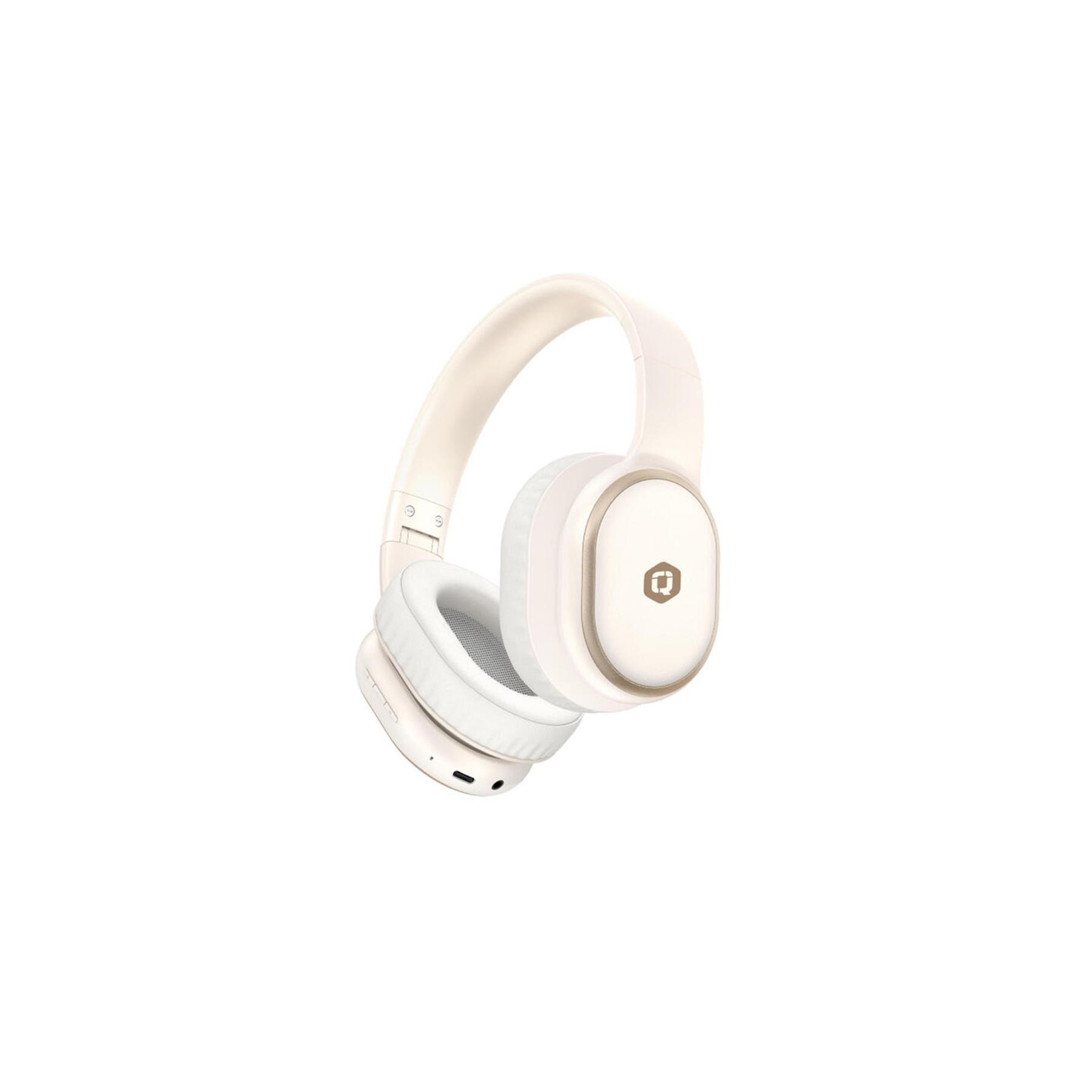 Auriculares Qcharx Pulse Bluetooth Beige