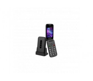 Telefono Movil Volfen Nexo Flip Max Tipo Concha Negro Base D