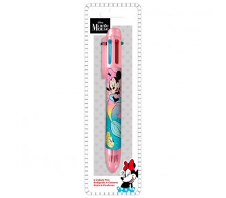 Boligrafo 6 colores Minnie Disney