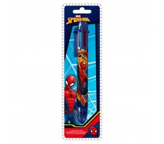 Boligrafo 6 colores Spiderman Marvel