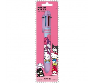 Boligrafo 6 colores Hello Kitty and Friends