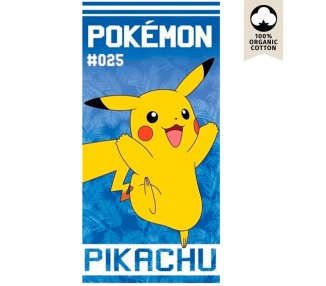 Toalla Pikachu Pokemon algodon