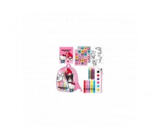 Set Papeleria Mochila Hello Kitty