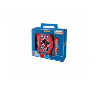 Set Sandwichera Cubiertos + Botella Aluminio Spiderman Marve