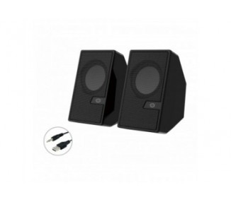 Altavoces 2.0 Conceptronic Bjorn02B 6W Color Negro Jack 3.5"