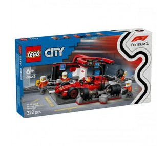 60443 Lego City Pitstop e meccanici con Monoposto Ferrari