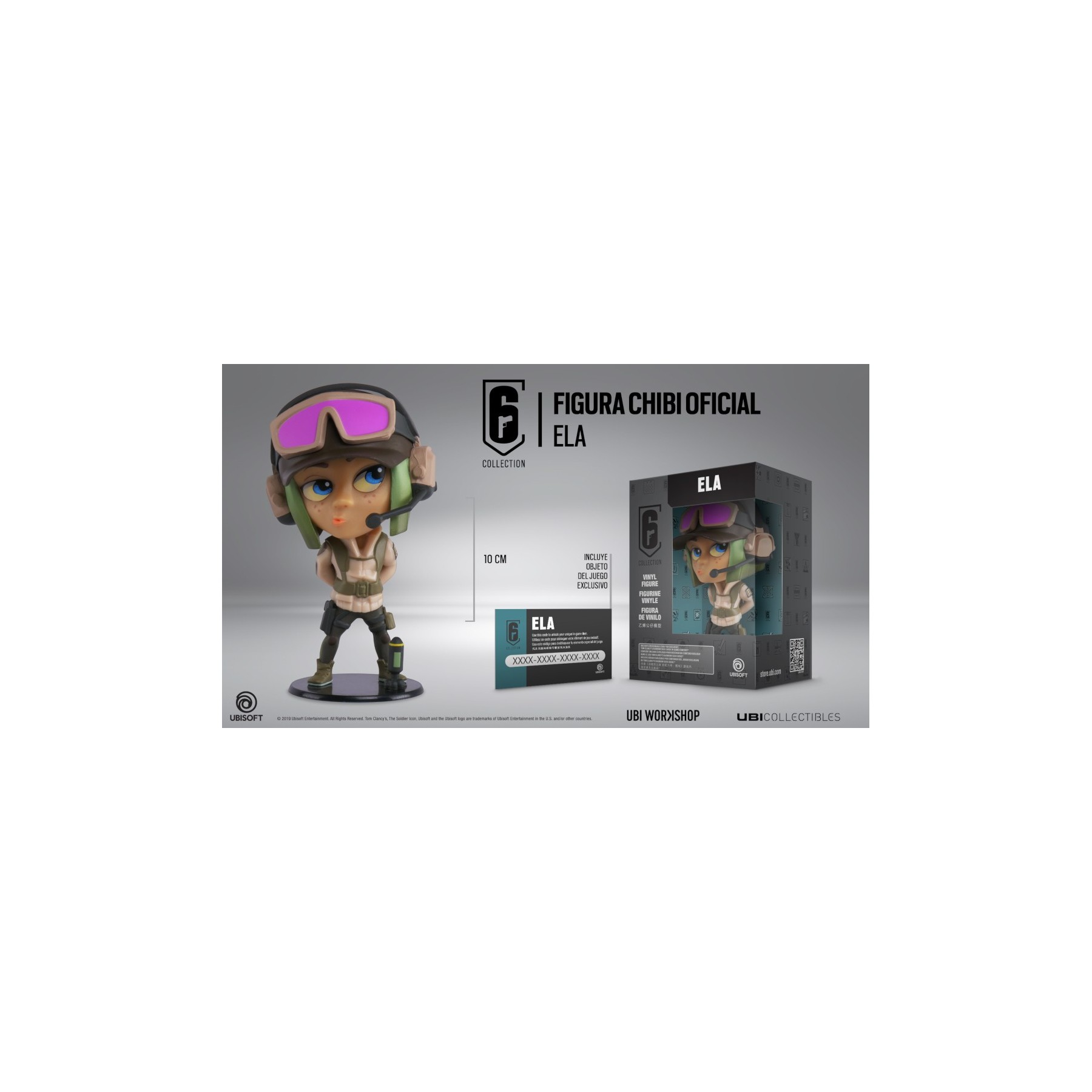 UBICOLLECTIBLES SIX COLLECTION (CHIBI S3) RAINBOW SIX SIEGE: ELA (10 CM)