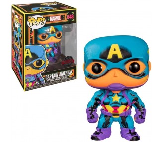 Figura Pop Marvel Captain America Black Light Exclusive