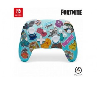 PowerA Enhanced Wireless Controller for Nintendo Switch - Fortnite Sticker Mania