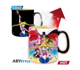 Sailor Moon Tazza 460ml Heat Change: Group