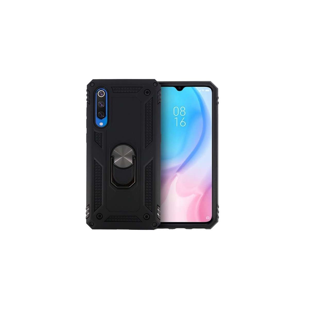 Comprar Funda Aluminio Antigolpe Xiaomi Redmi Note 8 Pro con Imán y Soporte  de Anilla 360º