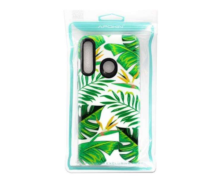 Funda Gel Doble Capa Samsung Galaxy A41- Manchas de purpurina