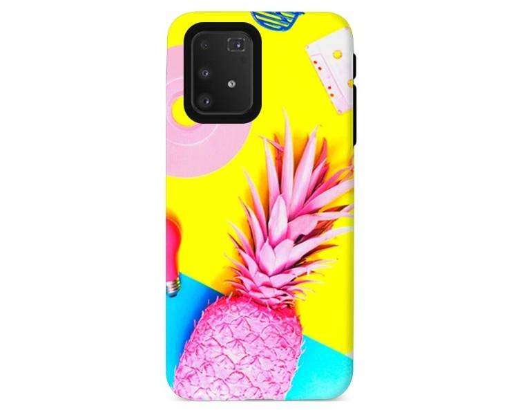 Funda Gel Doble Capa Samsung Galaxy A91/S10 Lite - Piña Rosa