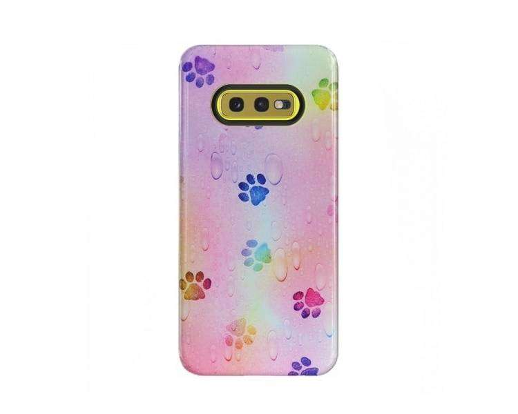 Funda Samsung Galaxy S10e Gel 2 piezas relieve Huellas