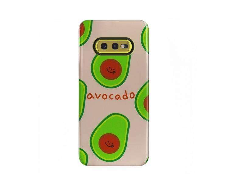 Funda Samsung Galaxy S10e Gel 2 piezas relieve Avocado