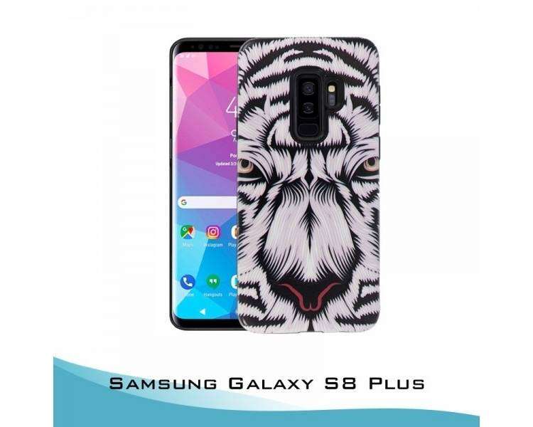 Funda Samsung Galaxy S8 Plus Gel 2 piezas Tigre